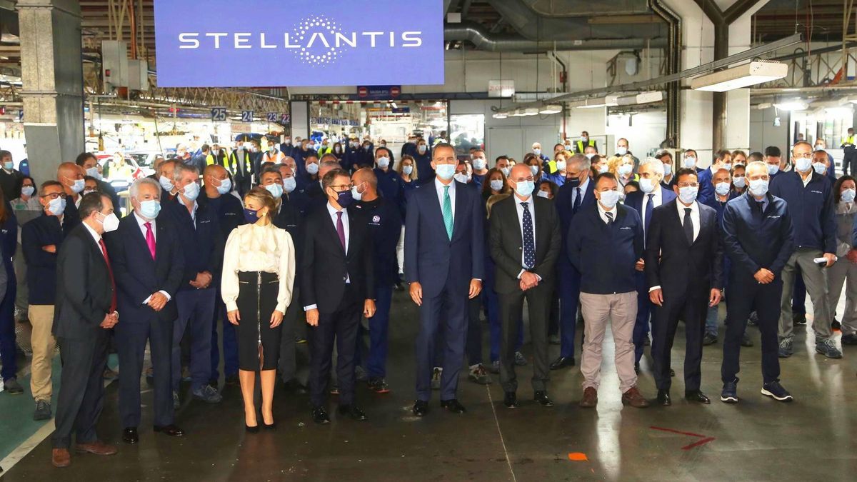 El Rey visita la fábrica de Stellantis en Vigo para conocer otros seis nuevos eléctricos