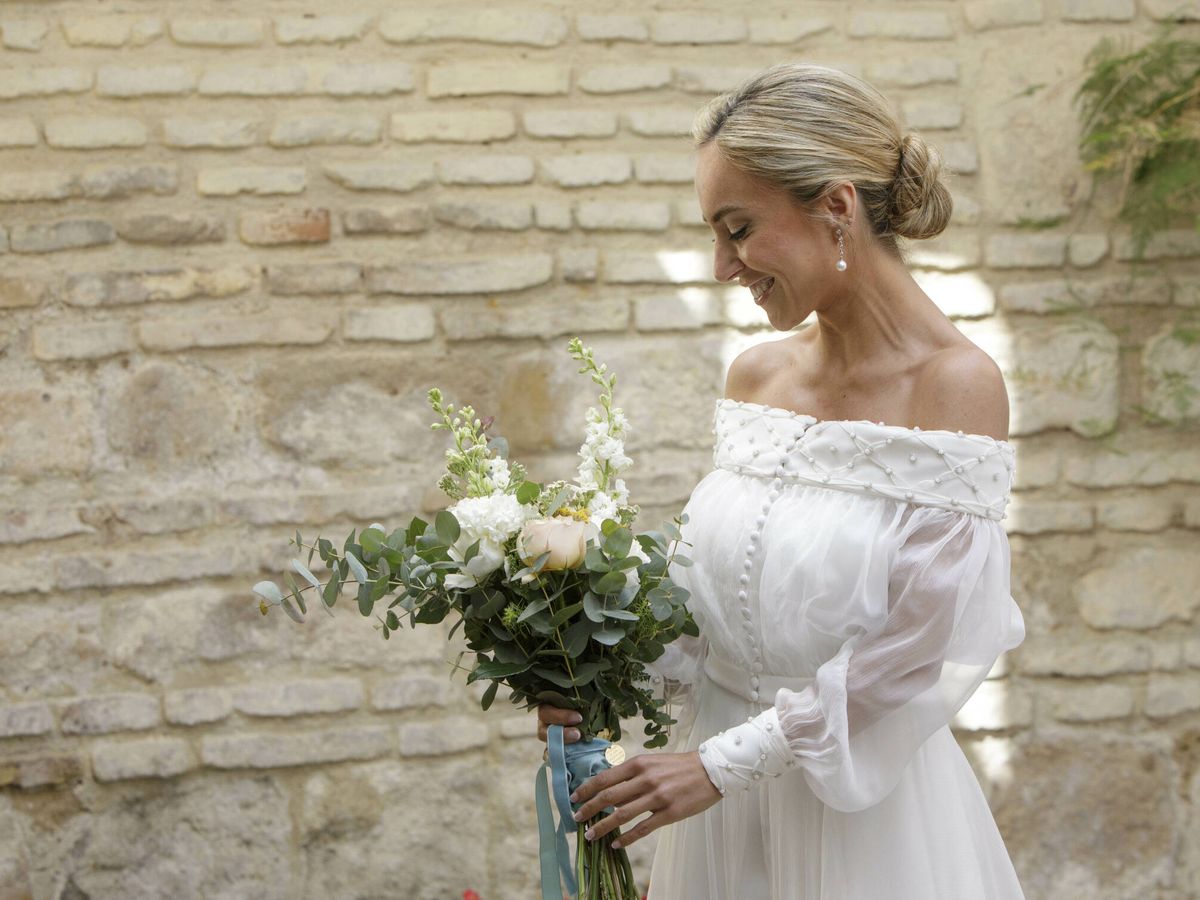 Foto: La boda de Cristina y su vestido de novia de Nicolás Montenegro. (Kiko Simeón)