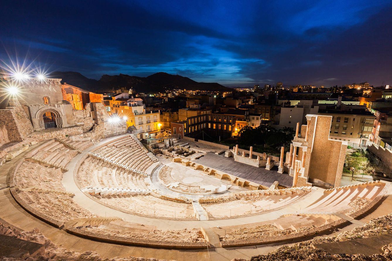 Teatro romano de Cartagena. (Imagen cortesía de Viajes El Corte Inglés)