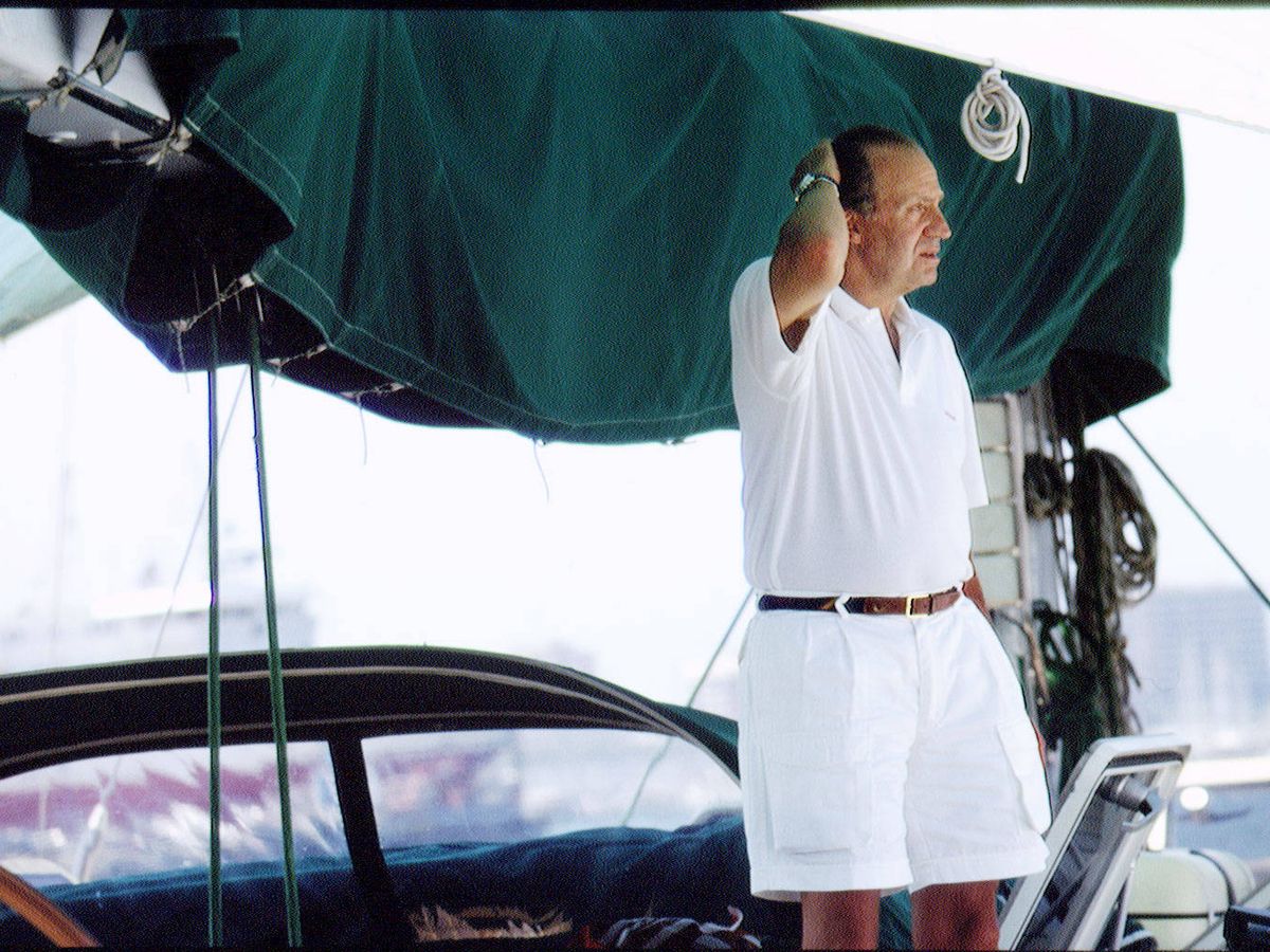 Foto: Juan Carlos, en el Bribón IX en una imagen de 1994. (Getty)
