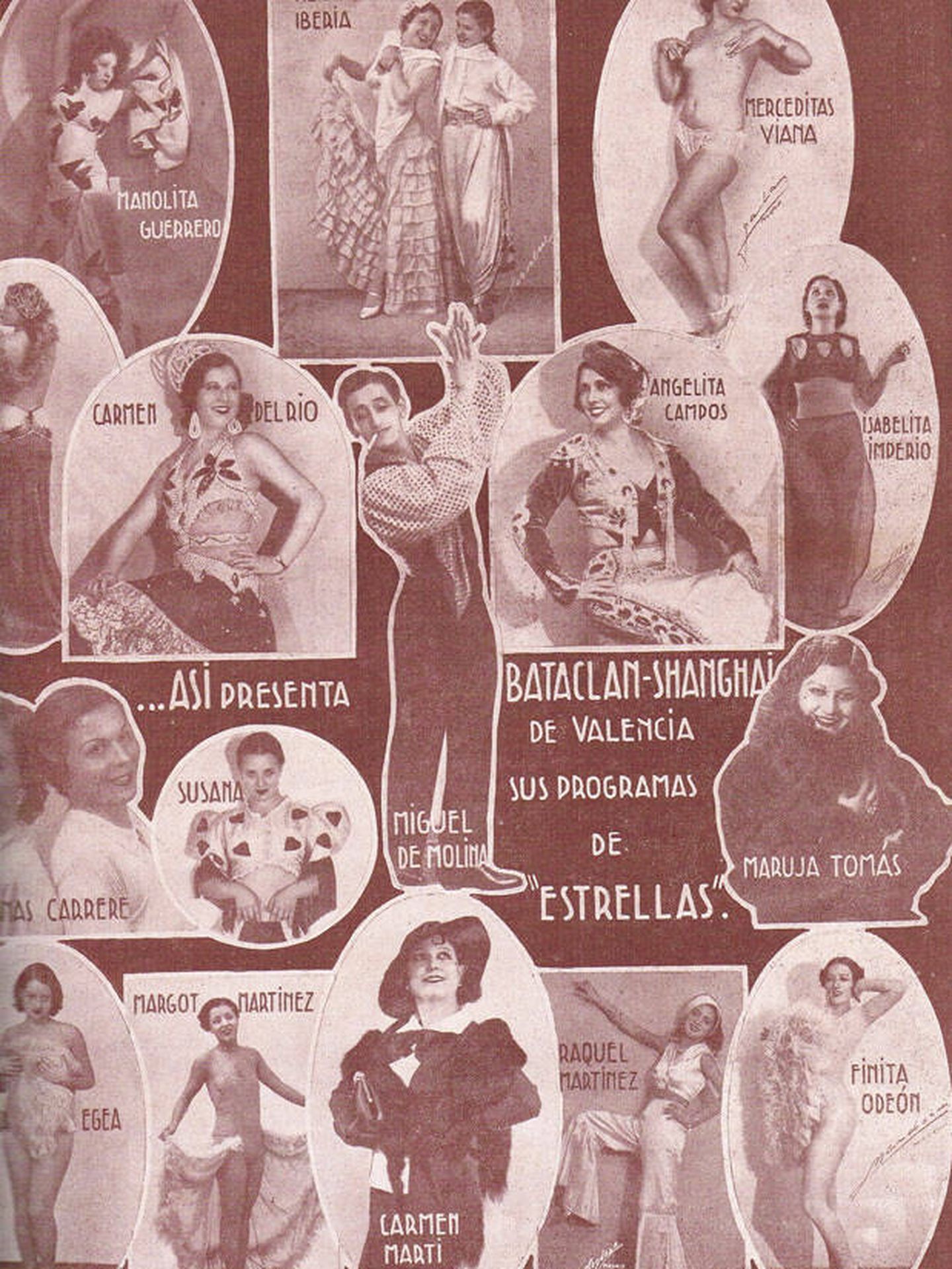 Programa Sala Bataclán de Valencia 1935. (Rafael Solaz)