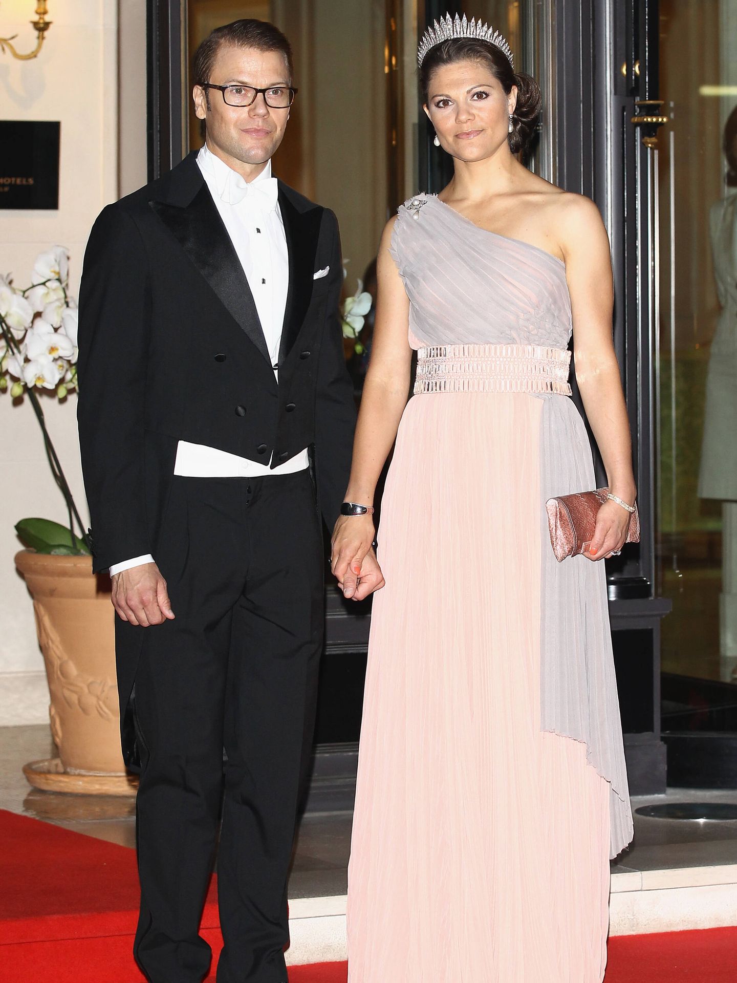 Daniel y Victoria de Suecia, en la boda de Alberto y Charlène de Mónaco. (Getty)
