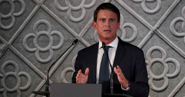 Foto: Manuel Valls, en la presentación de su candidatura. (Reuters)