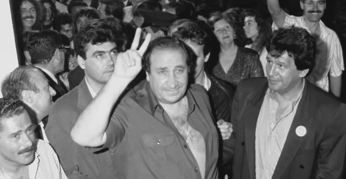 Jesús Gil, durante la campaña electoral. (HBO)