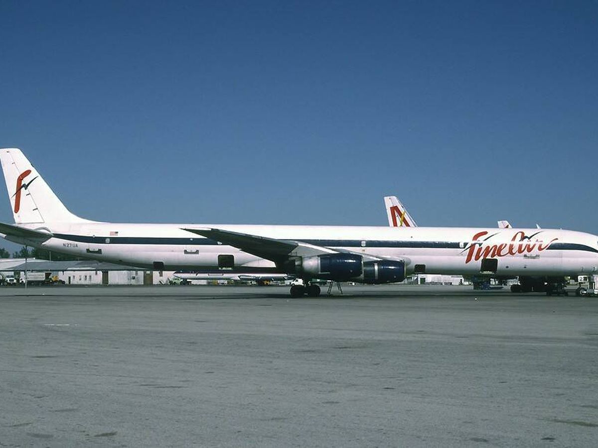 Foto: Fine Air McDonnell Douglas DC-8-61F N27UA. (Wikimedia commons)
