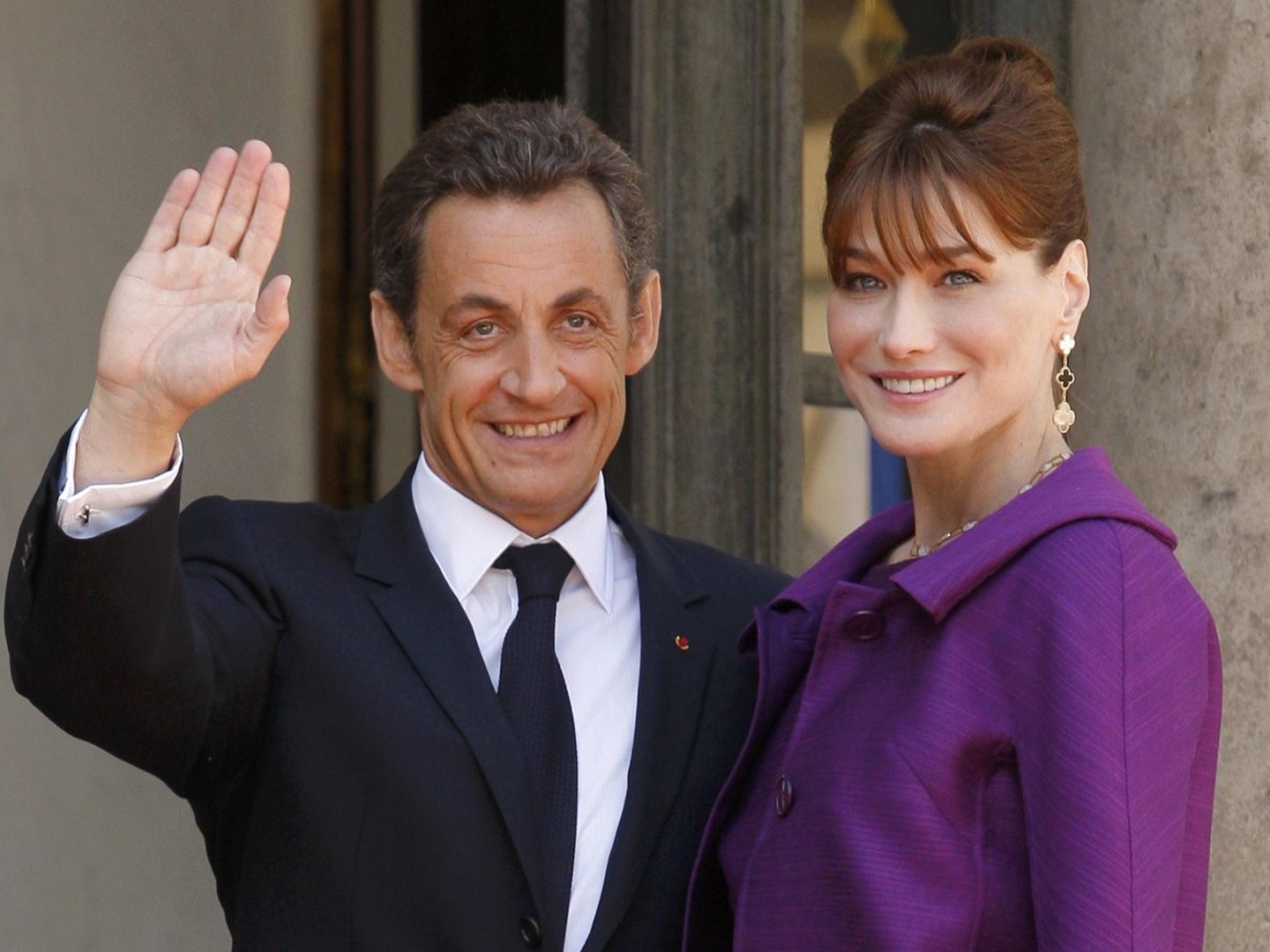 Nicolas Sarkozy y Bruni, durante su etapa en el Elíseo. (Reuters)