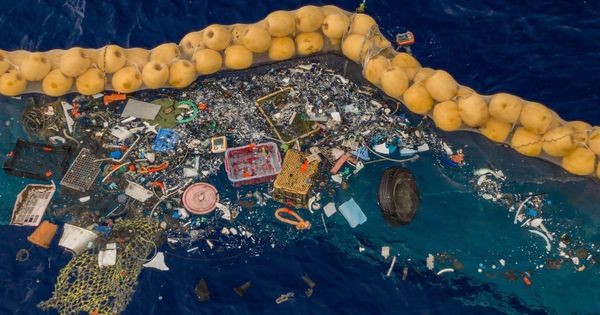 Foto: Basura plástica en el Pacífico. Foto: EFE EPA
