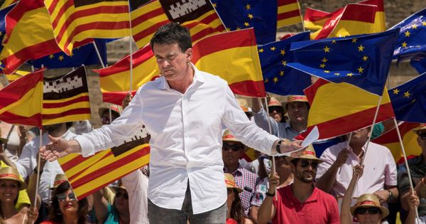 Foto: Manuel Valls, en el último acto de la Plataforma España Ciudadana. (EFE)