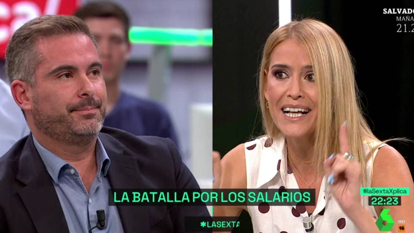 Azañón y Blanco, en 'La Sexta Xplica'. (Atresmedia).