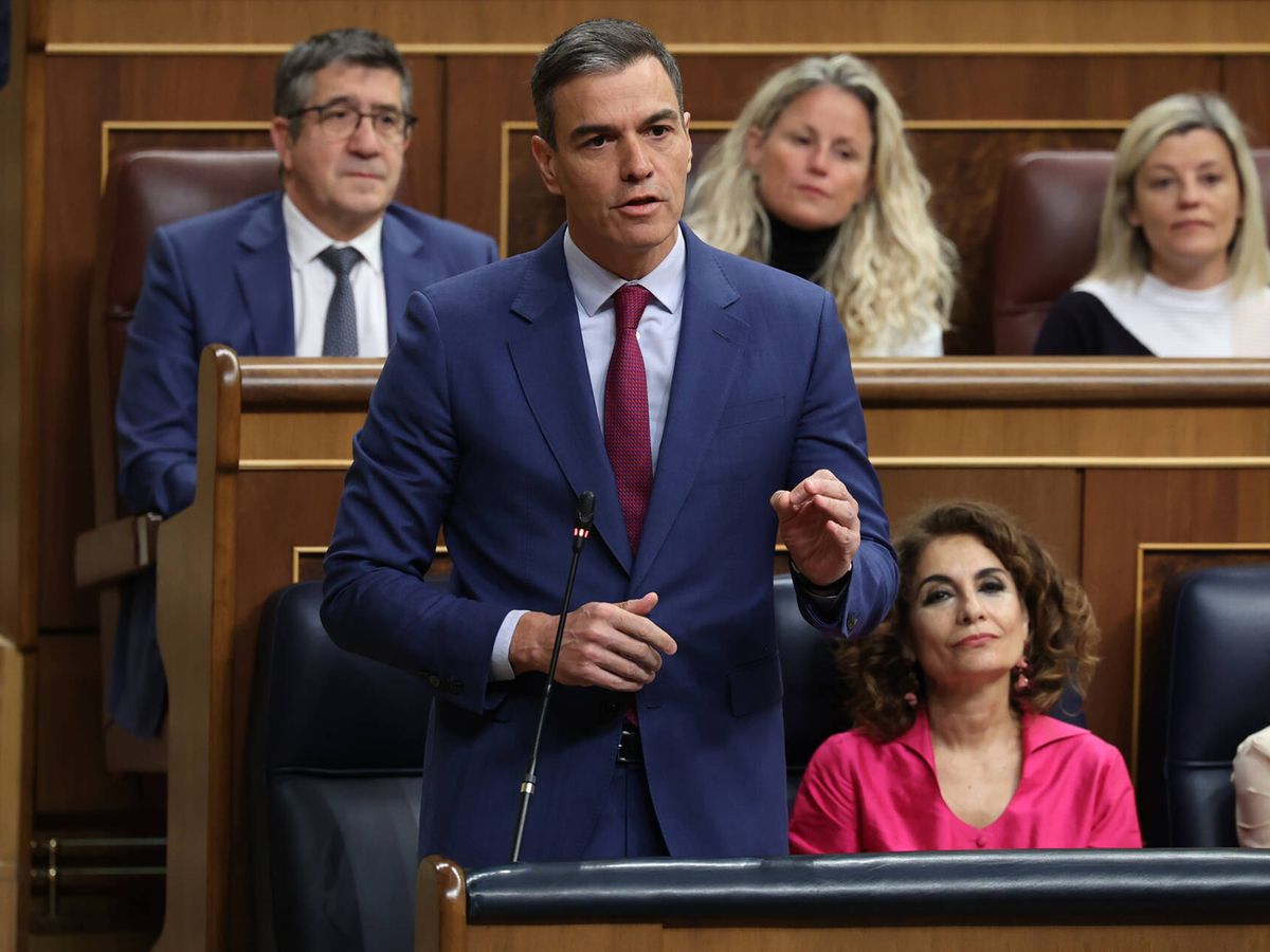 Foto: Pedro Sánchez en el Congreso de los Diputados. (Europa Press / Jesús Hellín)