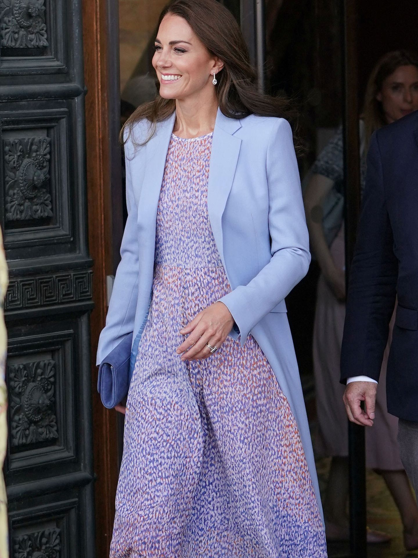 Kate Middleton, este jueves en Cambridge. (Reuters/Pool/Paul Edwards)