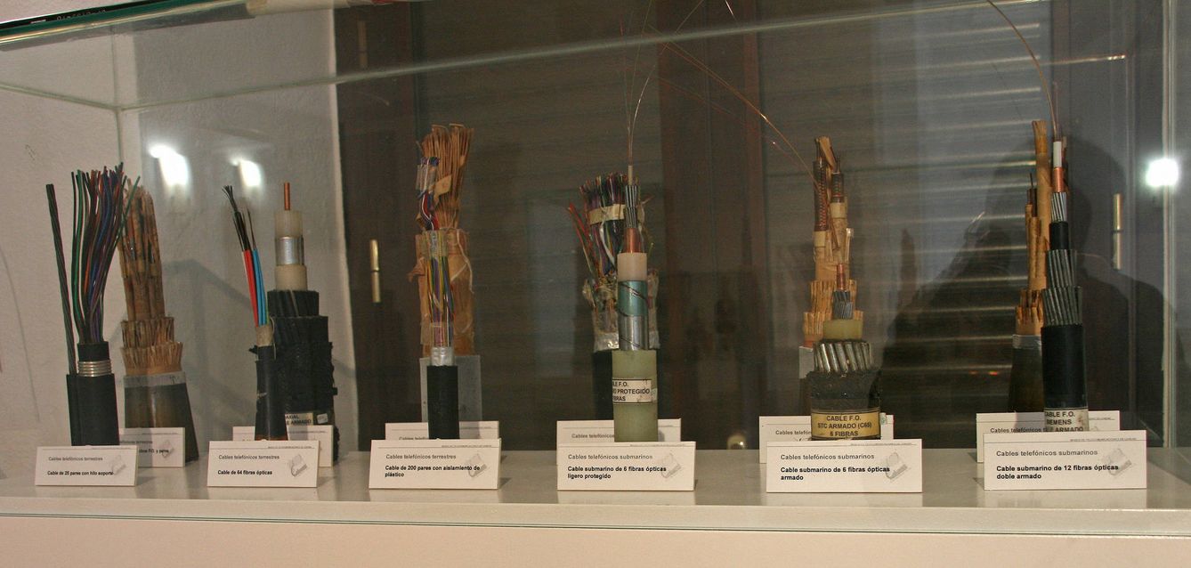 Cables submarinos en el museo de Canena (Imagen: Toño Ramos (Patrimonio de Telefonía) | Flickr)