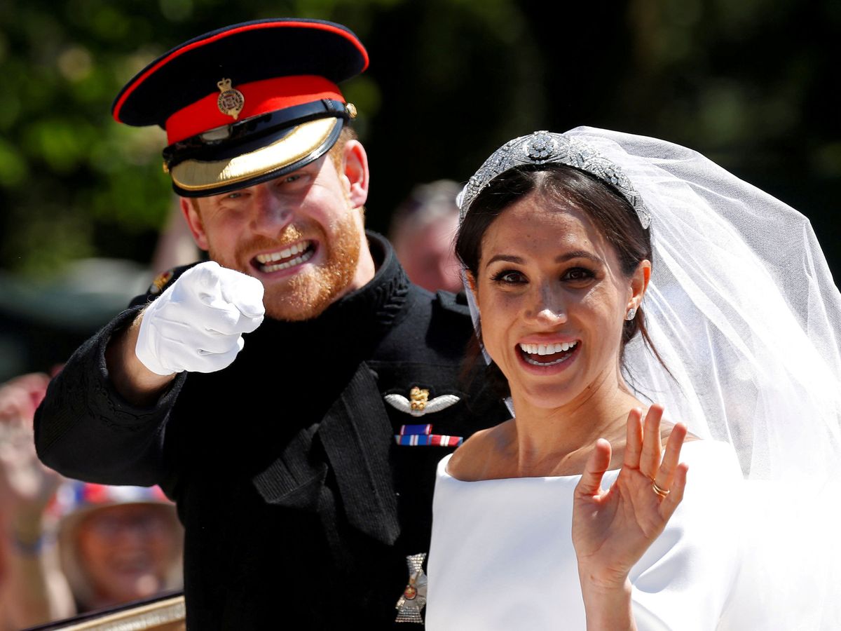 Foto: El príncipe Harry y Meghan Markle el día de su boda. (Reuters)