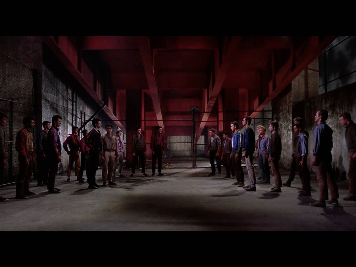 Foto: Bandas rivales en 'West side story'. Robert Wise and Jerome Robbins. 1961.