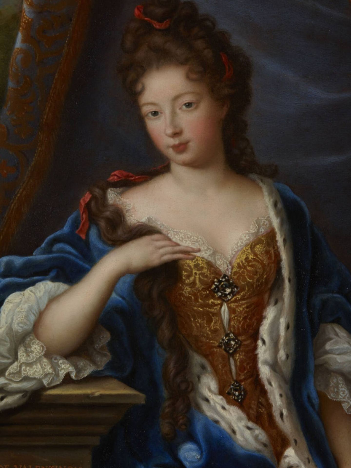 Retrato de la princesa Luisa Hipólito, única soberana de Mónaco, por François de Troy. (Cortesía/Colección del Palacio de Versalles)