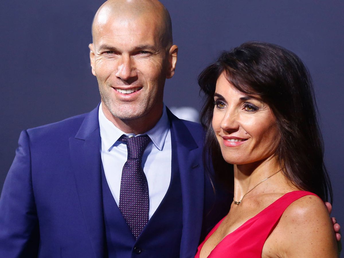 Foto: Zinédine Zidane y su esposa, Véronique Fernández. (Getty)