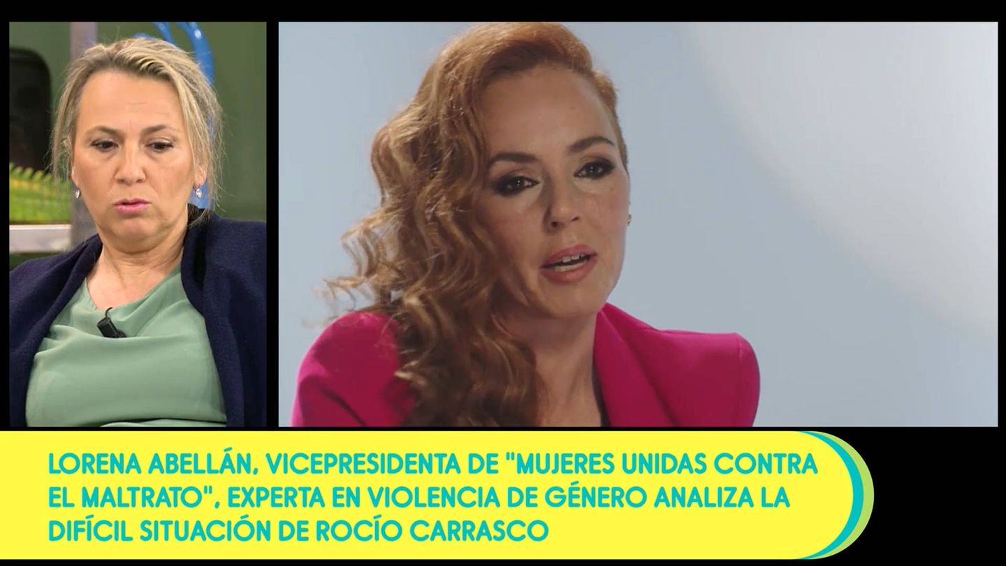 Lorena Abellán, en 'Sálvame'. (Telecinco)