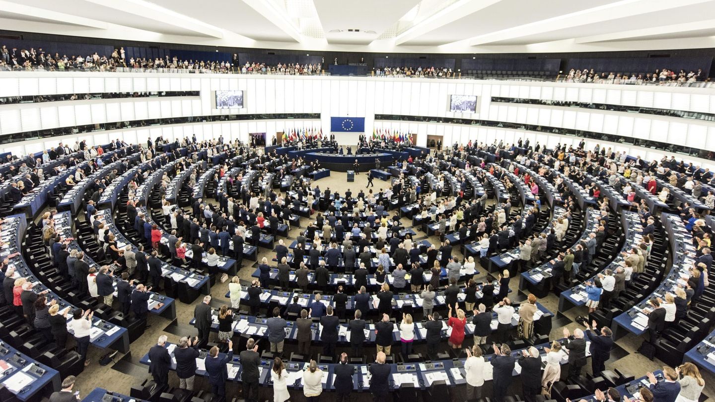 Cámara principal del Europarlamento. (EFE)