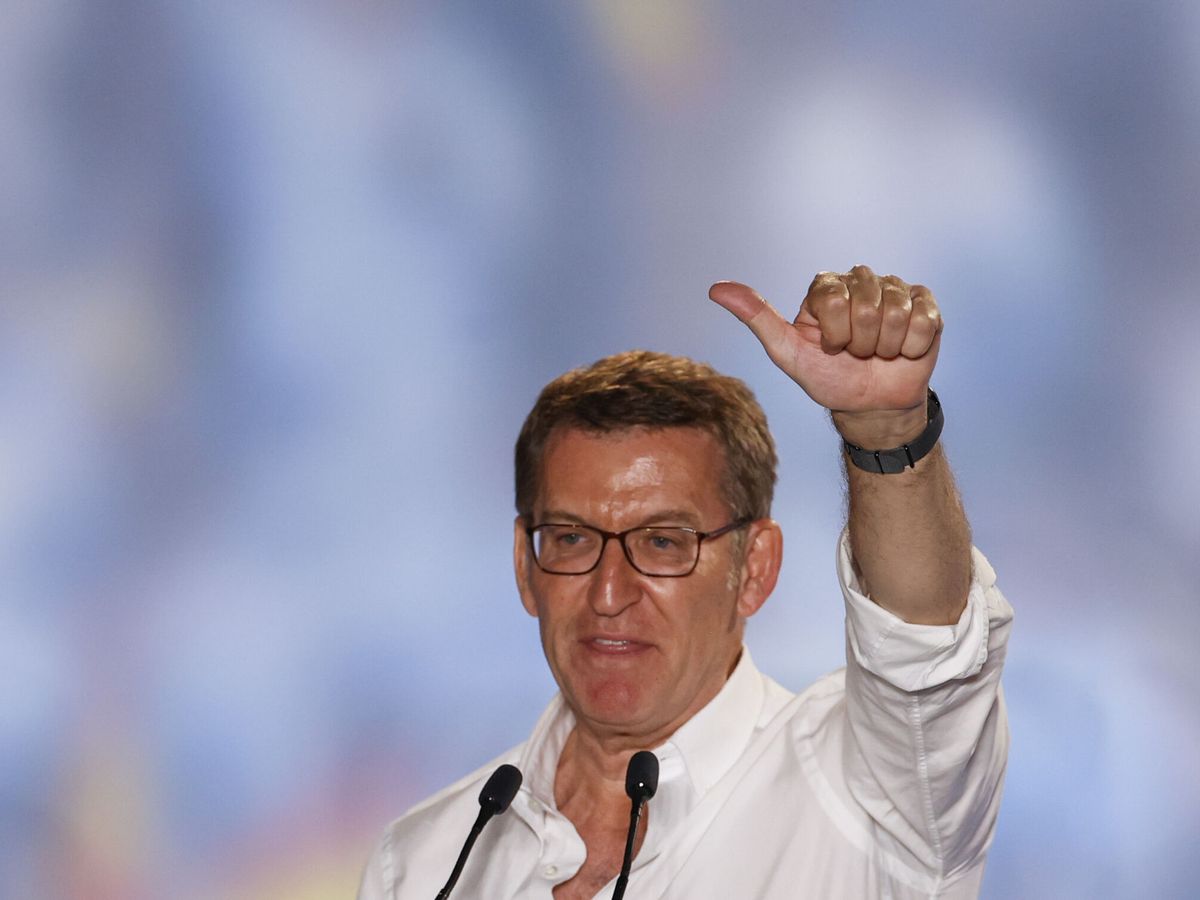 Foto: El candidato del Partido Popular, Alberto Núñez Feijoo. (EFE/Javier Lizón)