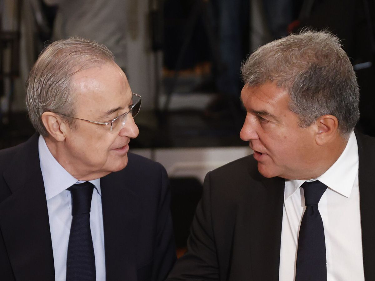 Foto: Florentino y Laporta, en uno de sus últimos encuentros. (EFE/Mariscal)