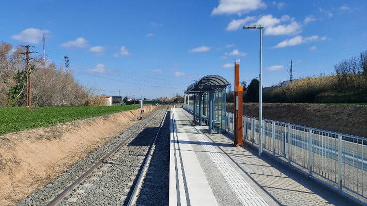 Así es el nuevo apeadero de los ferrocarriles del Polígono industrial del Segre de Lleida