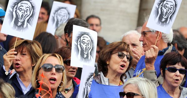 Foto: Protesta en Roma en octubre (REUTERS)