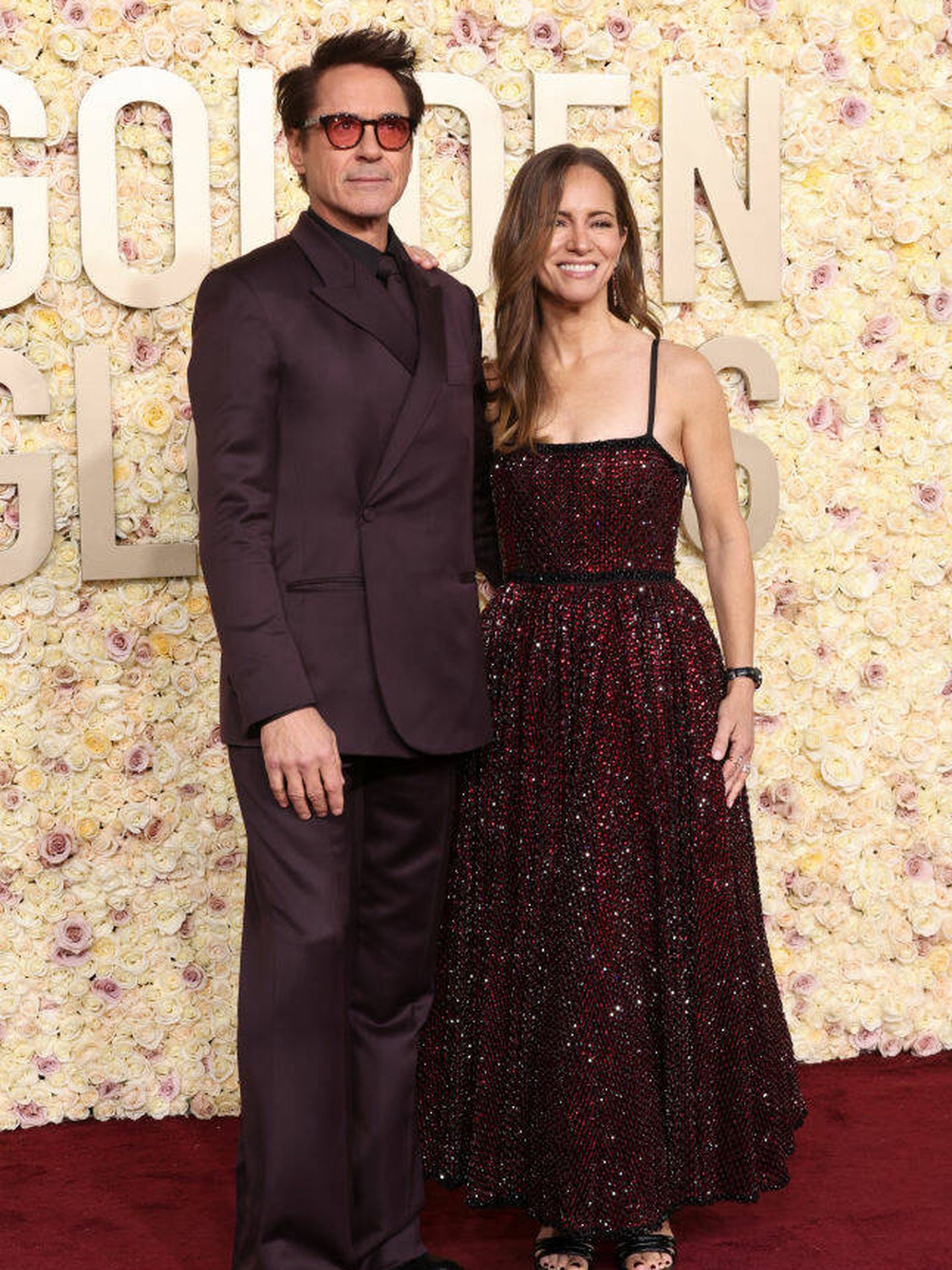 Robert Downey Jr. y su esposa. (Getty Images)