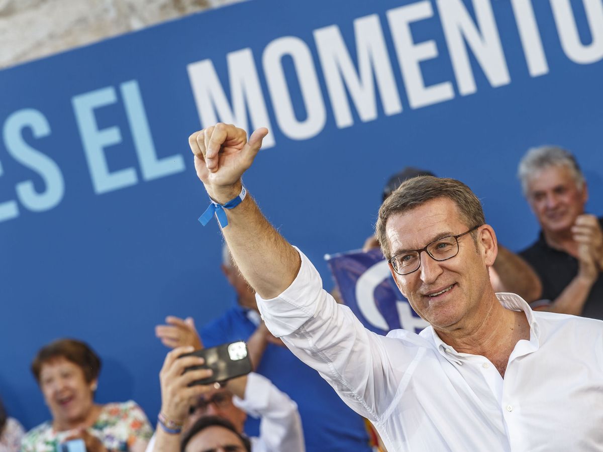 Foto: El candidato del PP a la Moncloa, Alberto Núñez Feijóo. (EFE/Santi Otero)