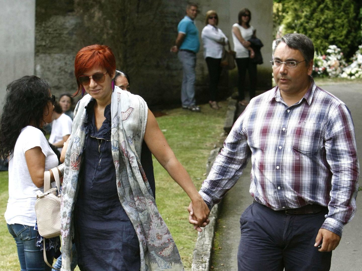 Sandra Ortega, con su marido Pablo. (EFE)