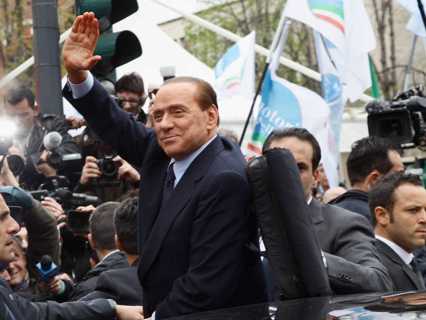 Silvio Berlusconi, llegando al juzgado en una imagen de archivo. (Getty) 