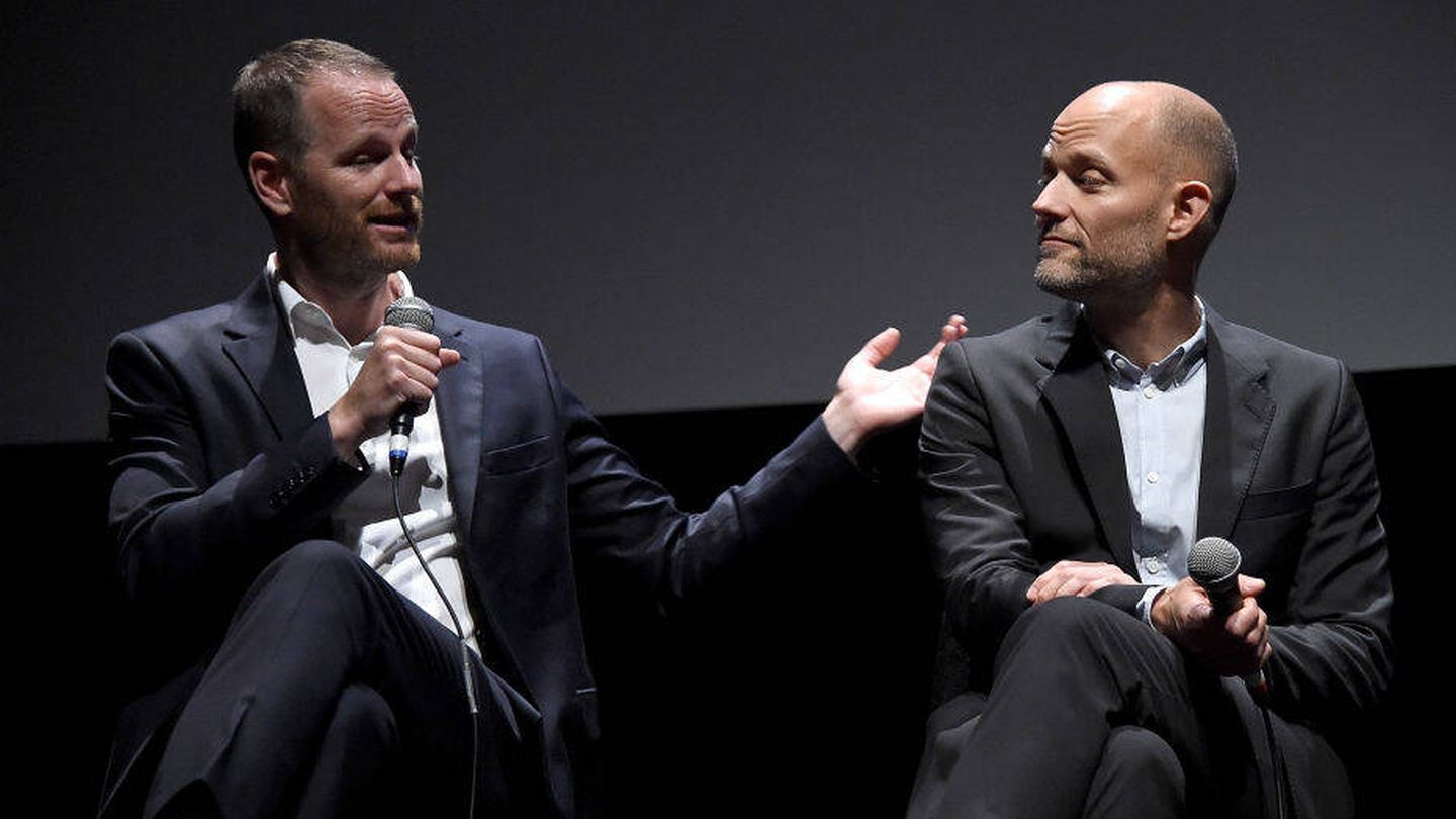 Los cineastas noruegos durante una charla en Nueva York. (Getty/Jamie McCarthy)