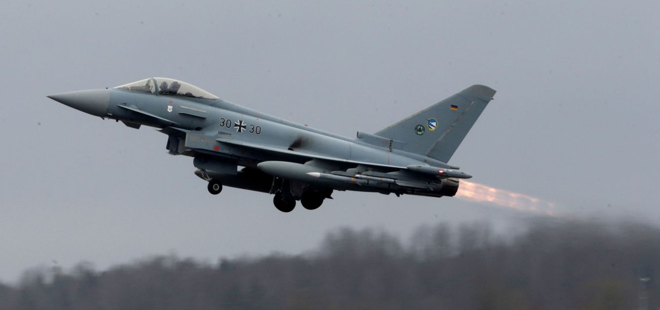 Un Eurofighter de la fuerza aérea alemana. (Reuters)