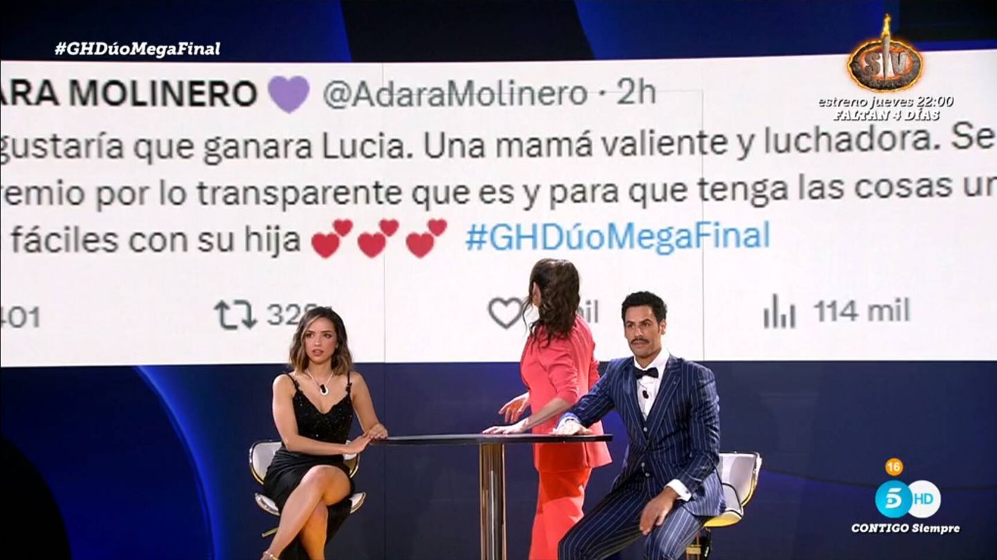Marta Flich, Lucía y Asraf, en 'GH Dúo 2'. (Mediaset)