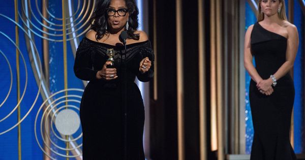 Foto: Oprah Winfrey, durante la ceremonia de los Globos de Oro. (EFE)