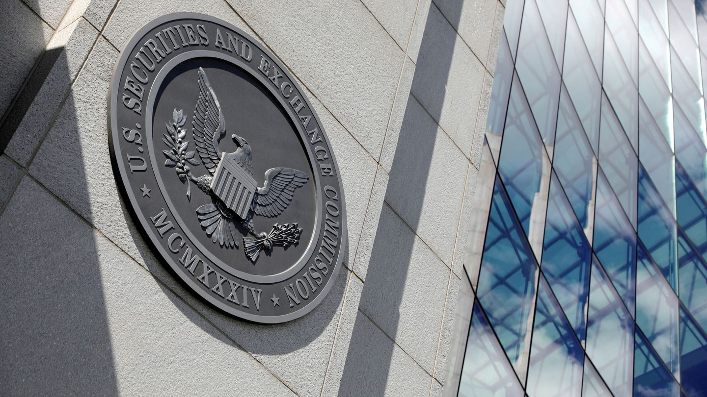 Logo de la Comisión de Bolsa y Valores de EEUU (SEC, por sus siglas en inglés). (Reuters)
