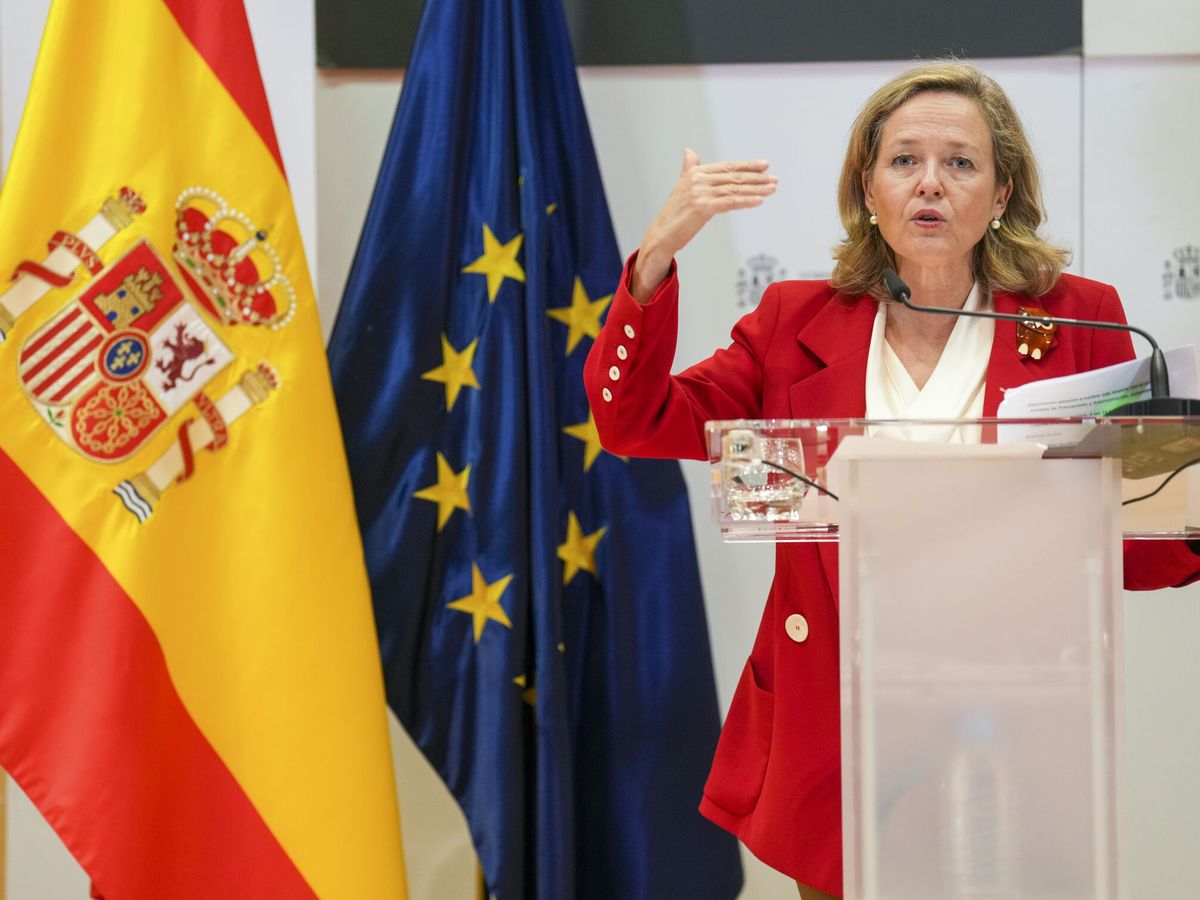 Foto:  La vicepresidenta primera del Gobierno, Nadia Calviño. (EFE/Borja Sánchez Trillo)