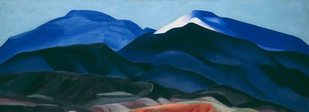 'Black Mesa Landscape, New Mexico / Out Back of Marie's ', Georgia O'Keeffe.