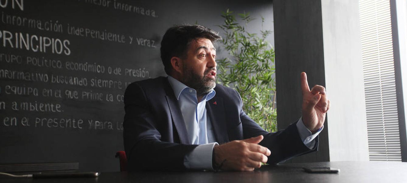 Carlos Sánchez Mato, en la sede de El Confidencial. (Foto: Enrique Villarino)
