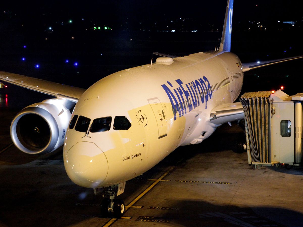 Foto: Un avión de Air Europa en Colombia. (EFE)