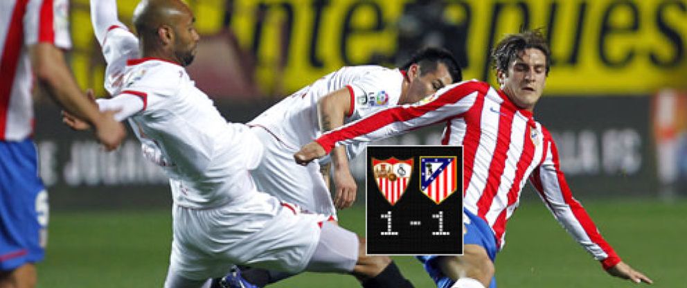 Foto: Atleti y Sevilla: buenas sensaciones con resultado insuficiente para ambos