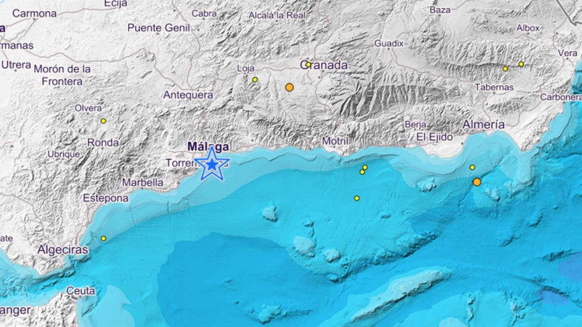 Registrado un terremoto de 3,8 de magnitud en Málaga