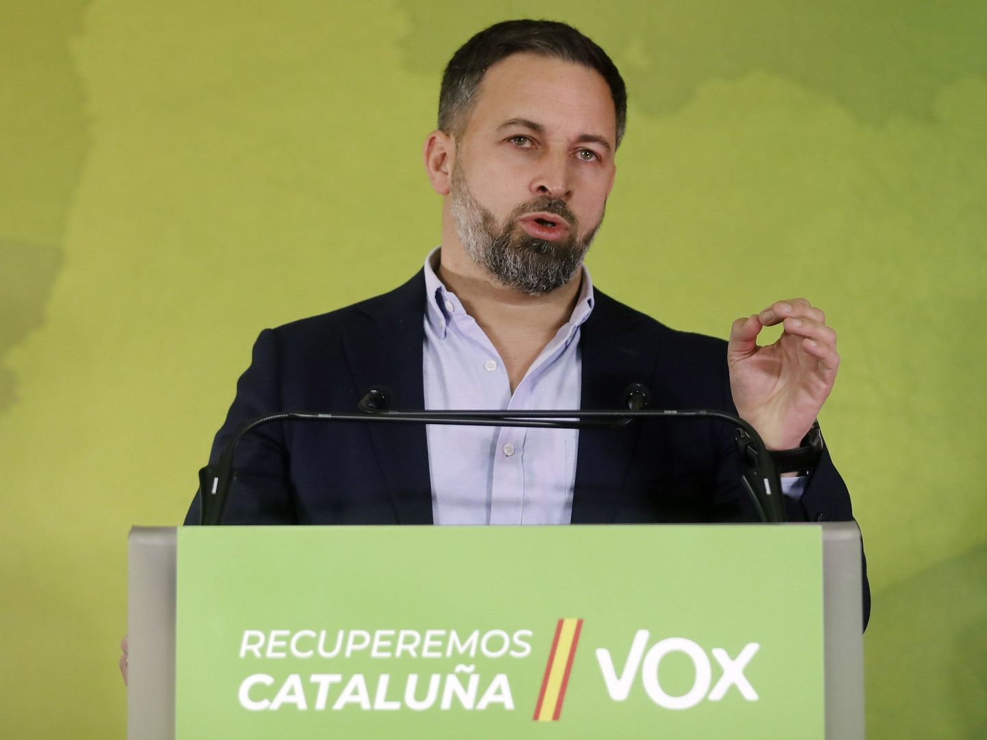 El líder de Vox, Santiago Abascal. (EFE)