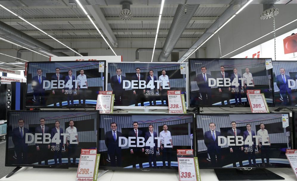 Foto: Mariano Rajoy, Pedro Sánchez, Albert Rivera y Pablo Iglesias, en el último debate electoral, el 13 de junio de 2016. (Reuters)