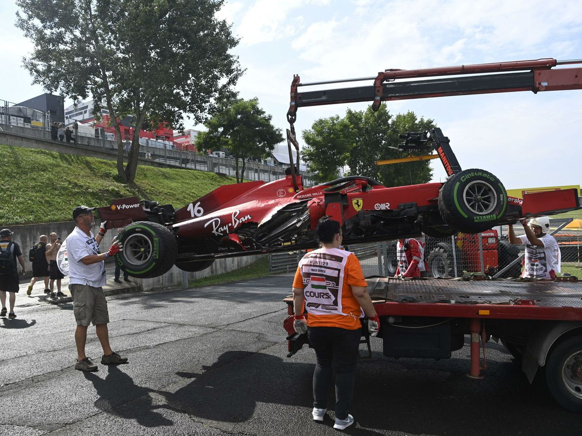 Foto: Ferrari sufrió una severa factura de daños en Hungría