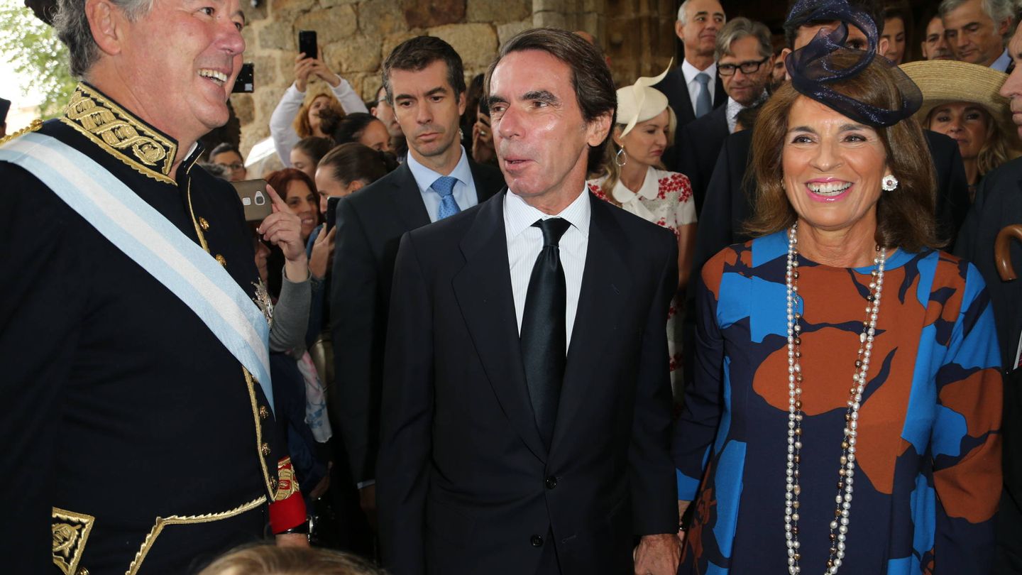 José María Michavila, junto a José María Aznar y Ana Botella. (José Martín)