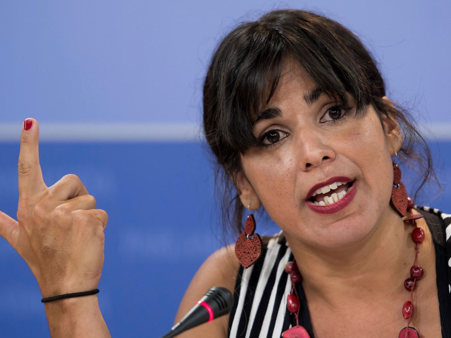 La portavoz del grupo parlamentario de Podemos Andalucía, Teresa Rodríguez. (EFE)
