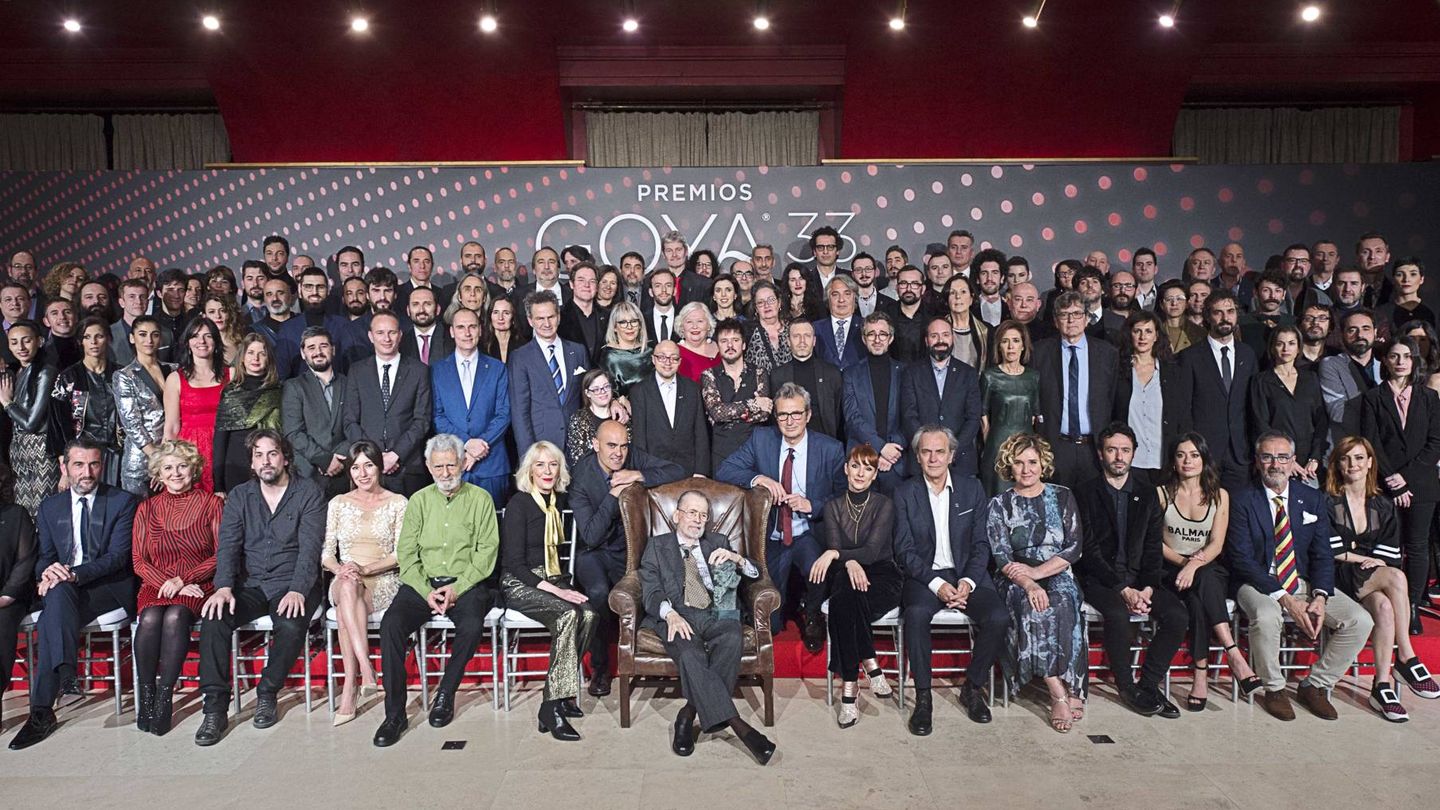 Foto de familia de los nominados a los Premios Goya 2019. (Academia de Cine)