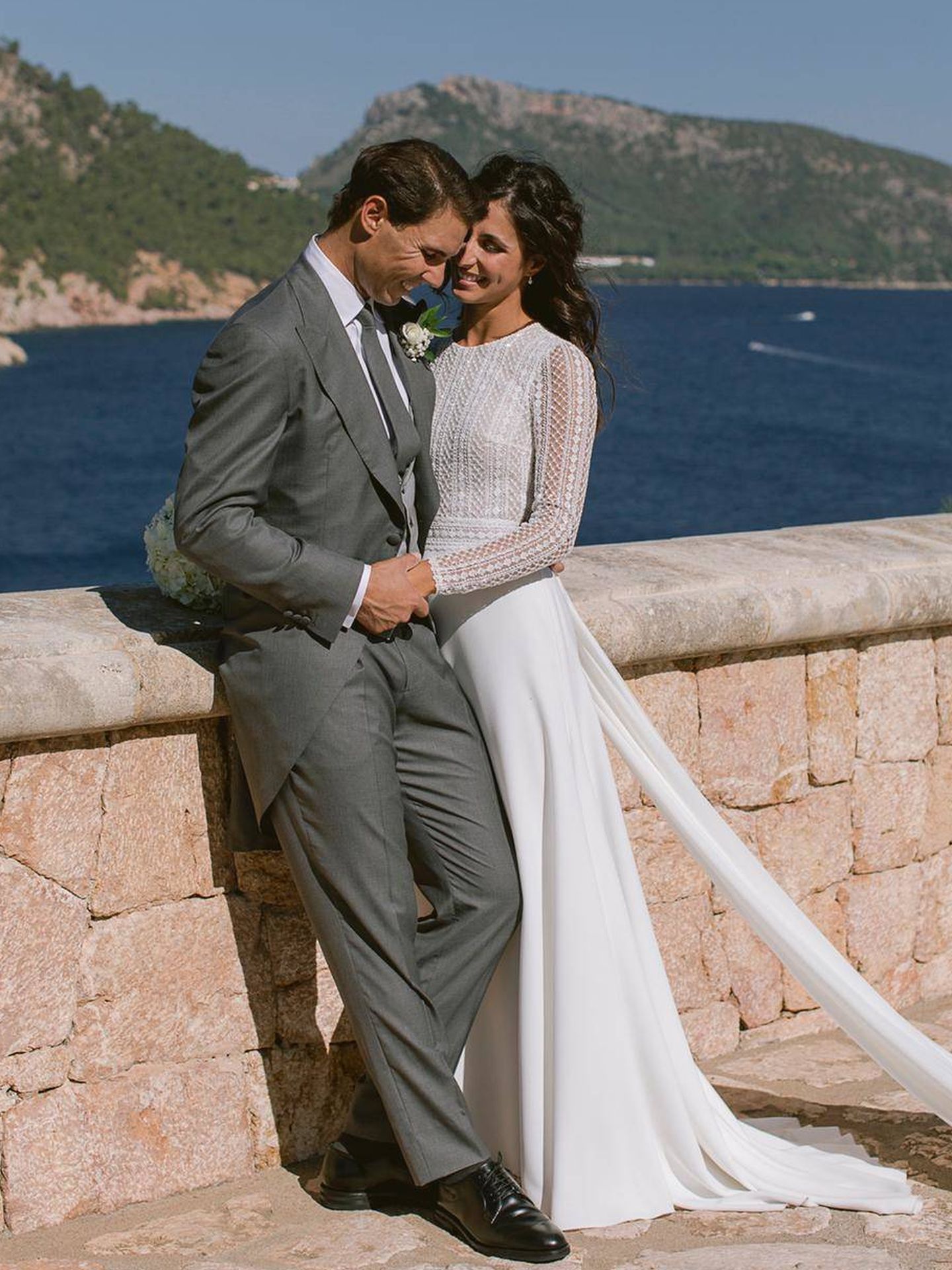 Rafa Nadal y Xisca Perelló, en una imagen de su boda en octubre de 2019. (Fundación Rafa Nadal)