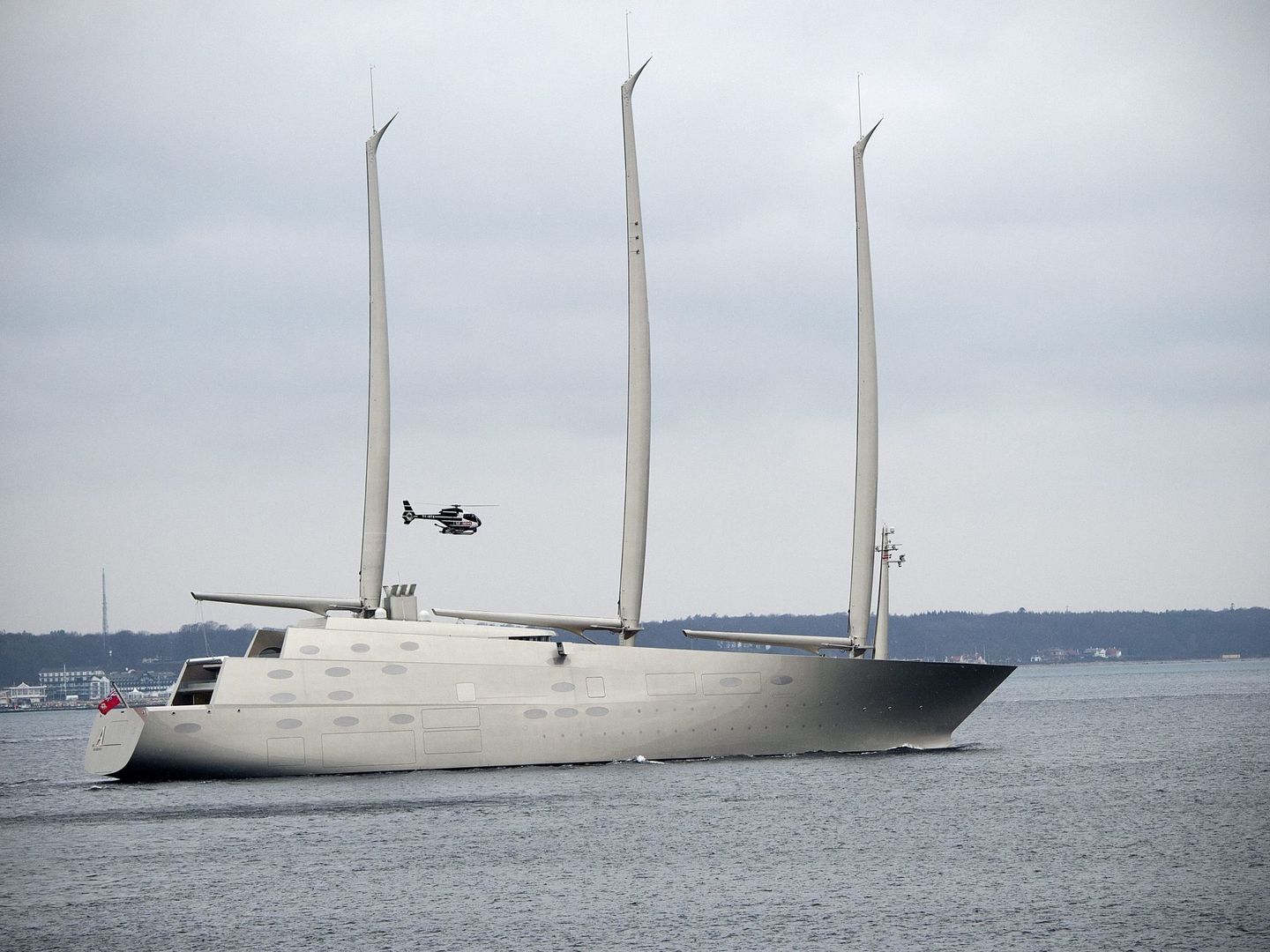El velero más grande del mundo, el A. (EFE)