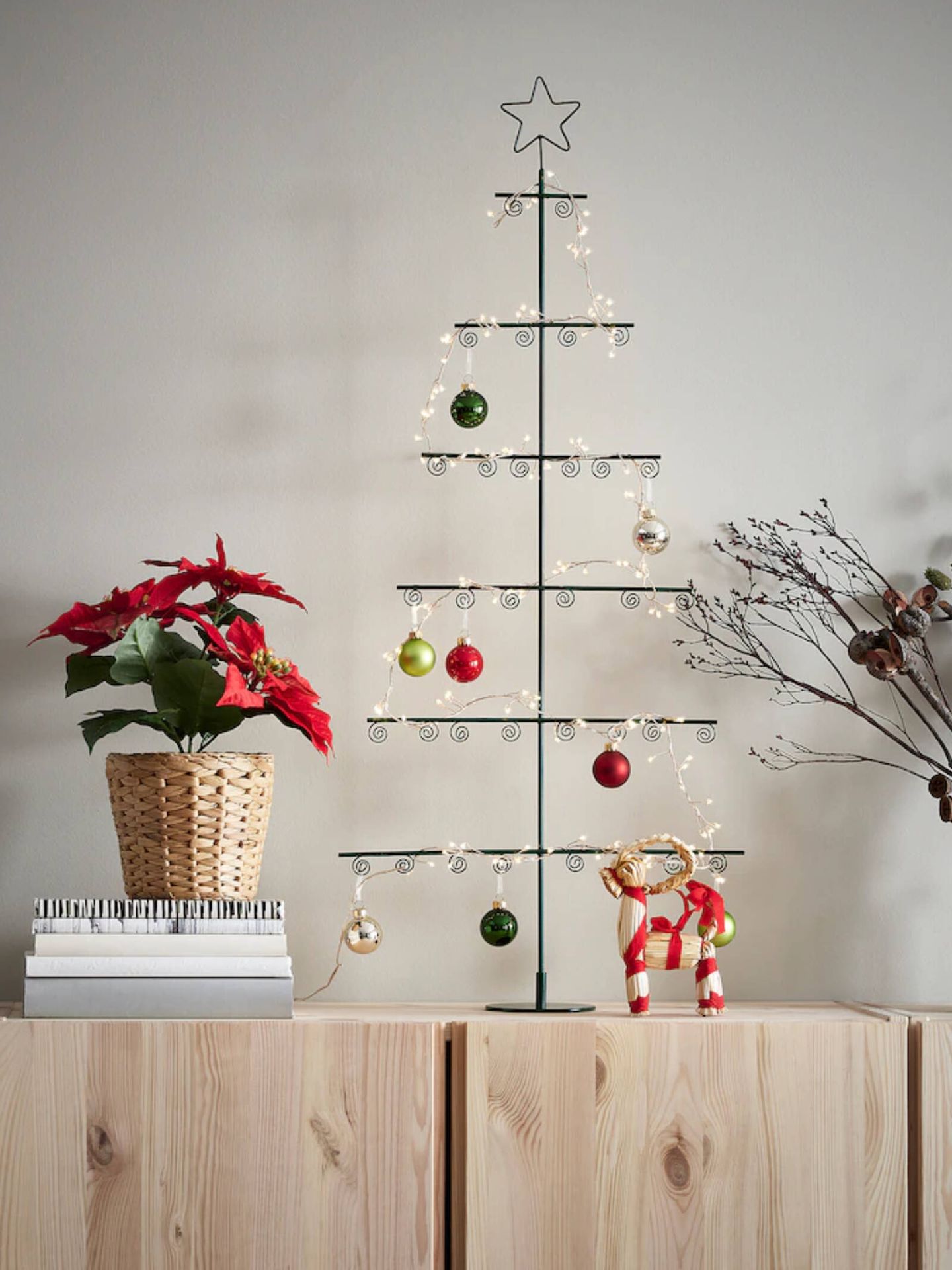 Novedades en decoración navideña de Ikea. (Cortesía)